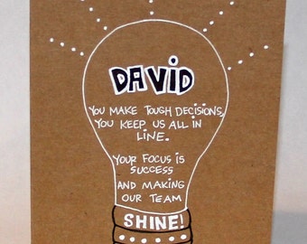 Bright Boss- Personalized Boss's Day Card
