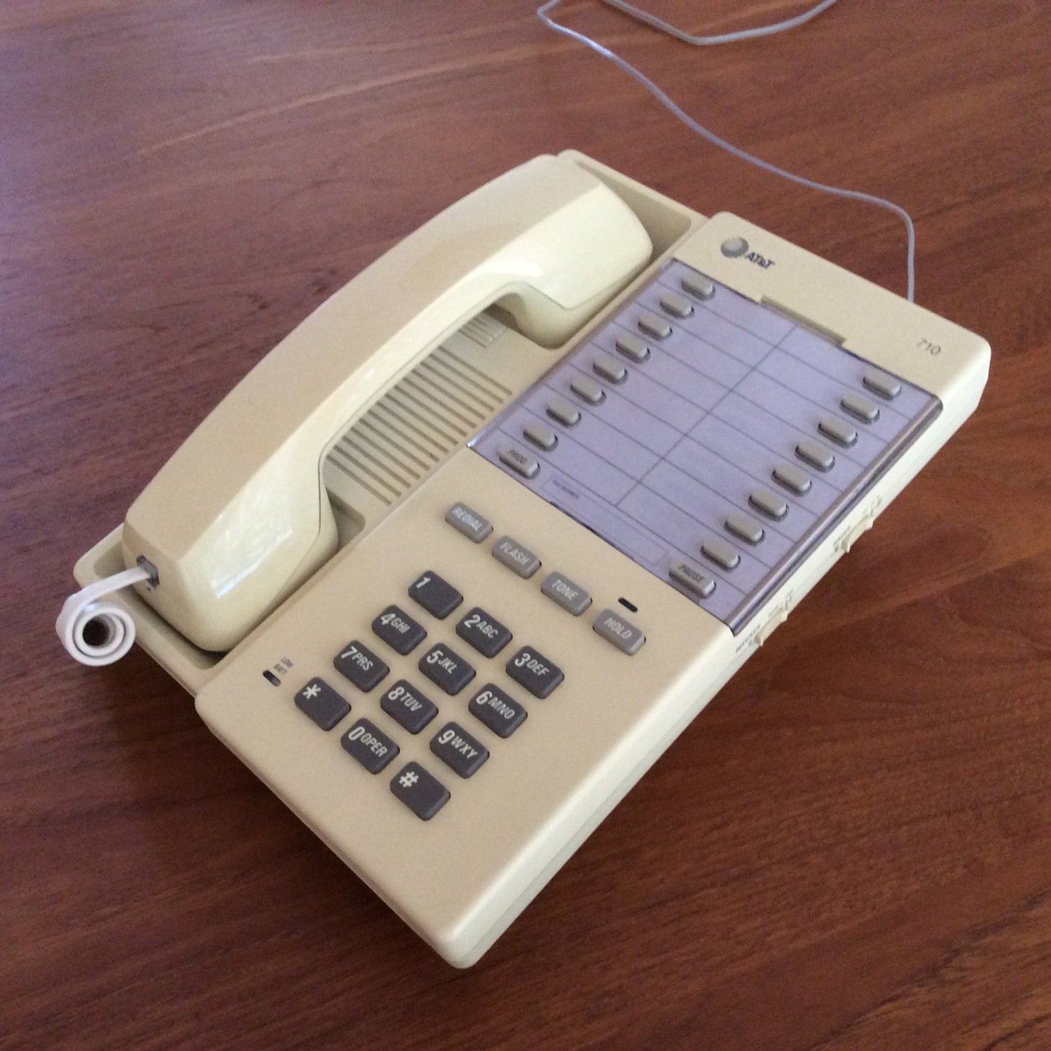 Vintage Landline Phone AT&T Memory Telephone 710 with