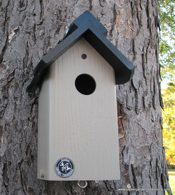 Original modern bluebird house PVC cedar outdoor bird house