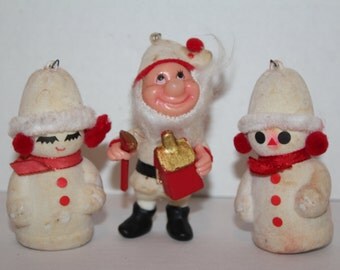 Christmas Decorations Collectible Style Orniments Made In Hong Kong
