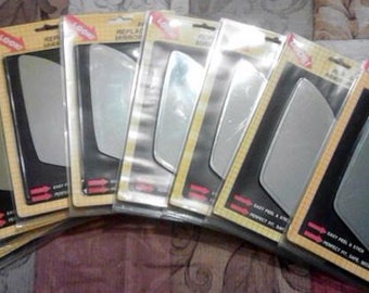 Eight (8) Pre-cut Replacement Self-adhesive Mirror Glass Panes