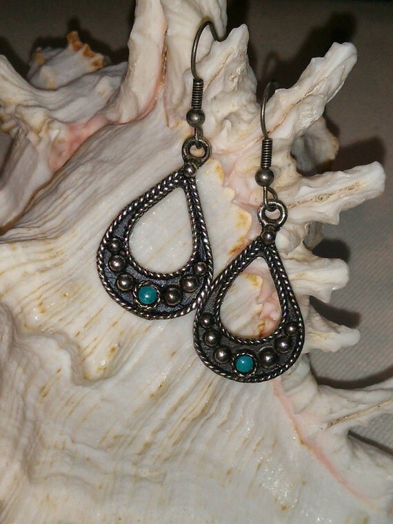 Earrings Sterling Silver Vintage Western by AprilSnowJewelry