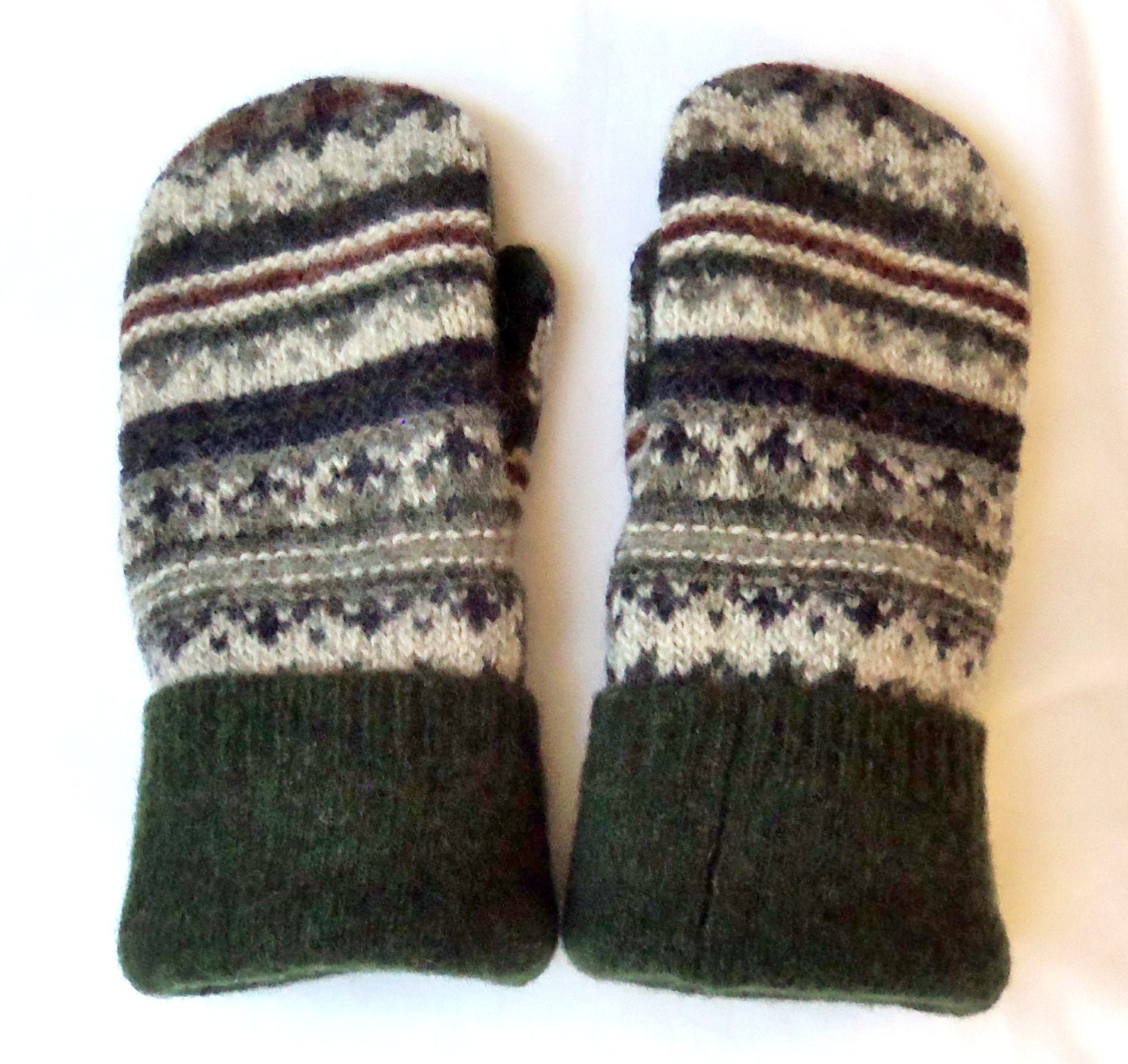 felted wool mittens
