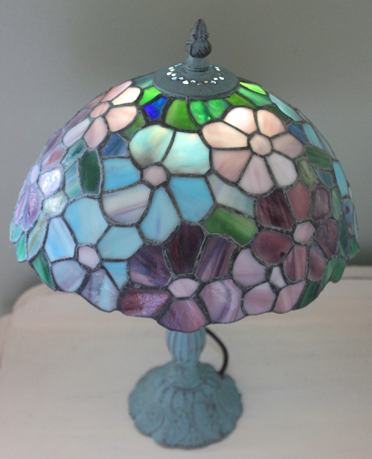 Vintage Stained Glass Lamp by RevisitedConcepts on Etsy