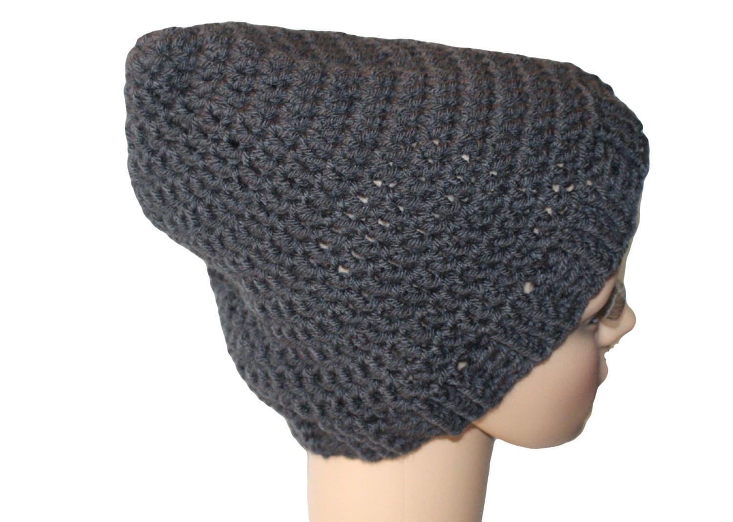 Mens Classic Hat Black Toque Mens Crochet Hat Hipster Hat