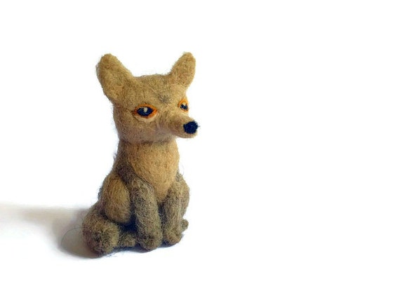 Needle Felted Tibetan Fox Amigurumi Soft Sculpture by ...