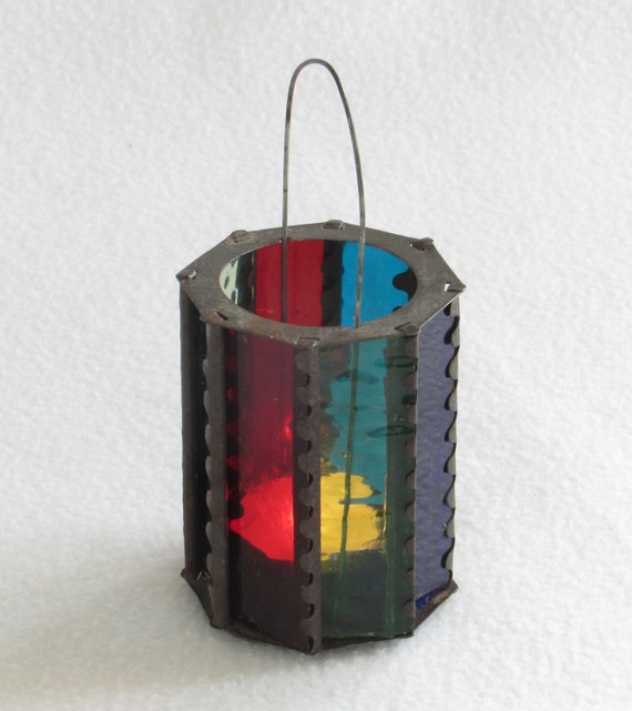 Unique Stained Glass Candle Lantern Holder In By Dayjahview 4686