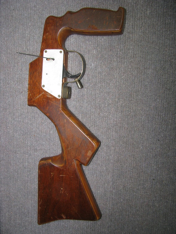 Vintage Video Camera gun rifle stock mount stabilizer Decor