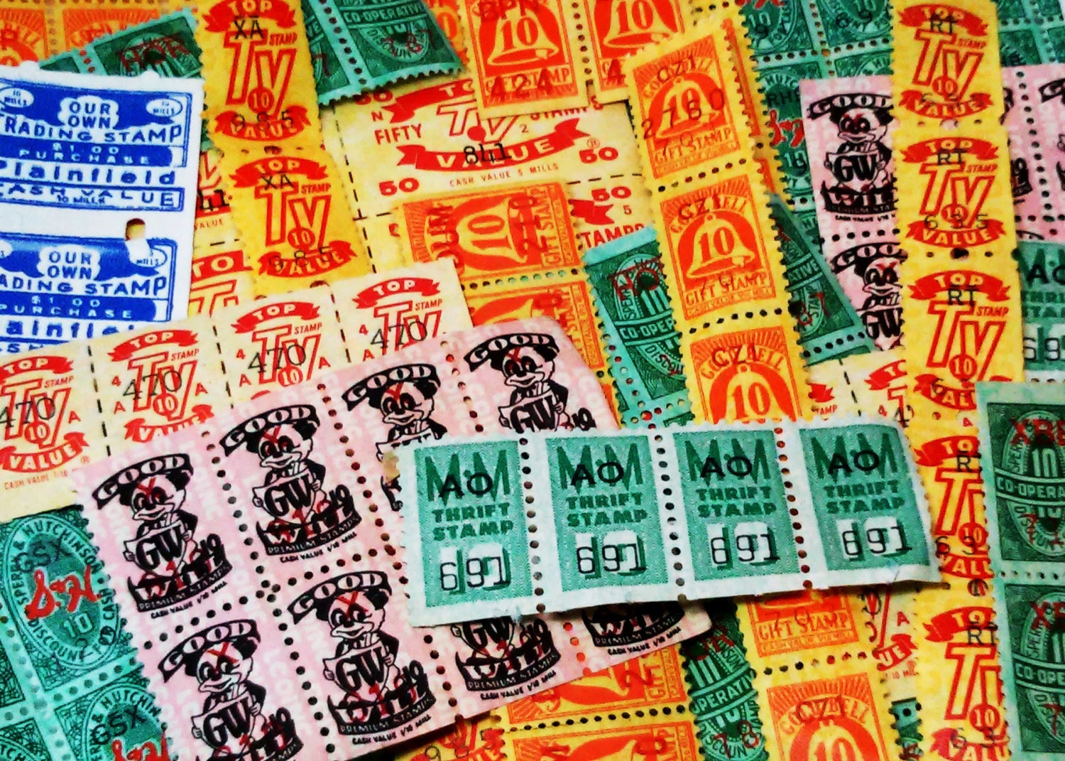 LAST ONE 165 Vintage Green Stamps from Sperry & Hutchinson