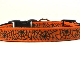 The Spiderweb Halloween Breakaway Cat Collar
