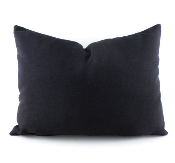 black lumbar pillow