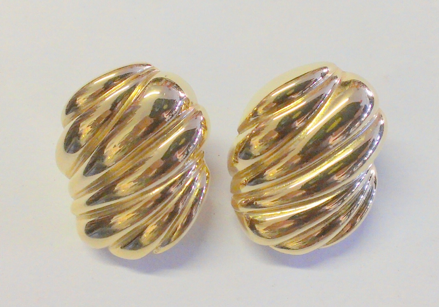 Vintage Gold Givenchy Post Earrings by TrendyTreasures1 on Etsy