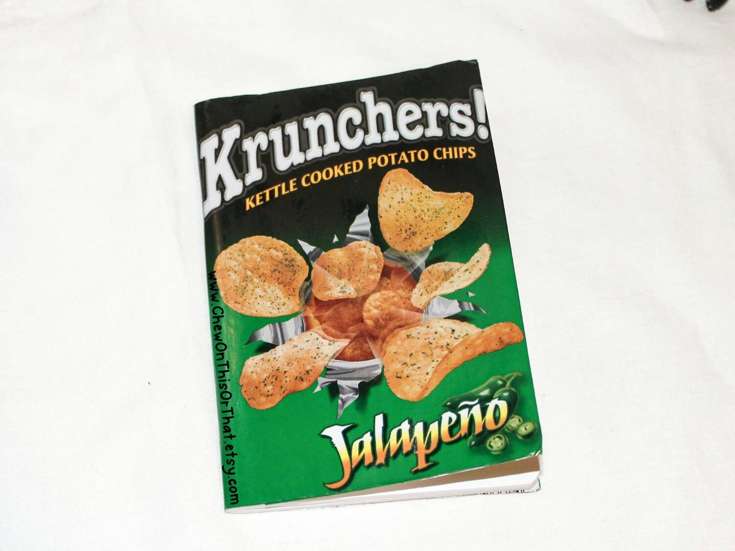 Krunchers Jalapeño Kettle Cooked Potato Chips Upcycle Notebook
