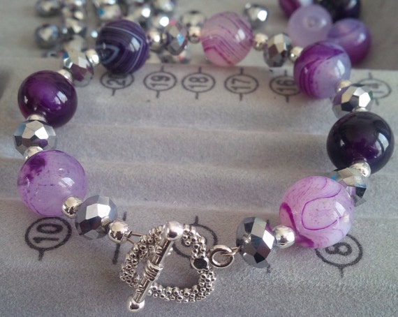 Purple Agate Bracelet