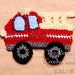 PDF PATTERN FILE Fire Truck Crochet Applique Pattern