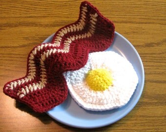 Eggs 'n Bacon Combo - Stuffing free novelty dog toys