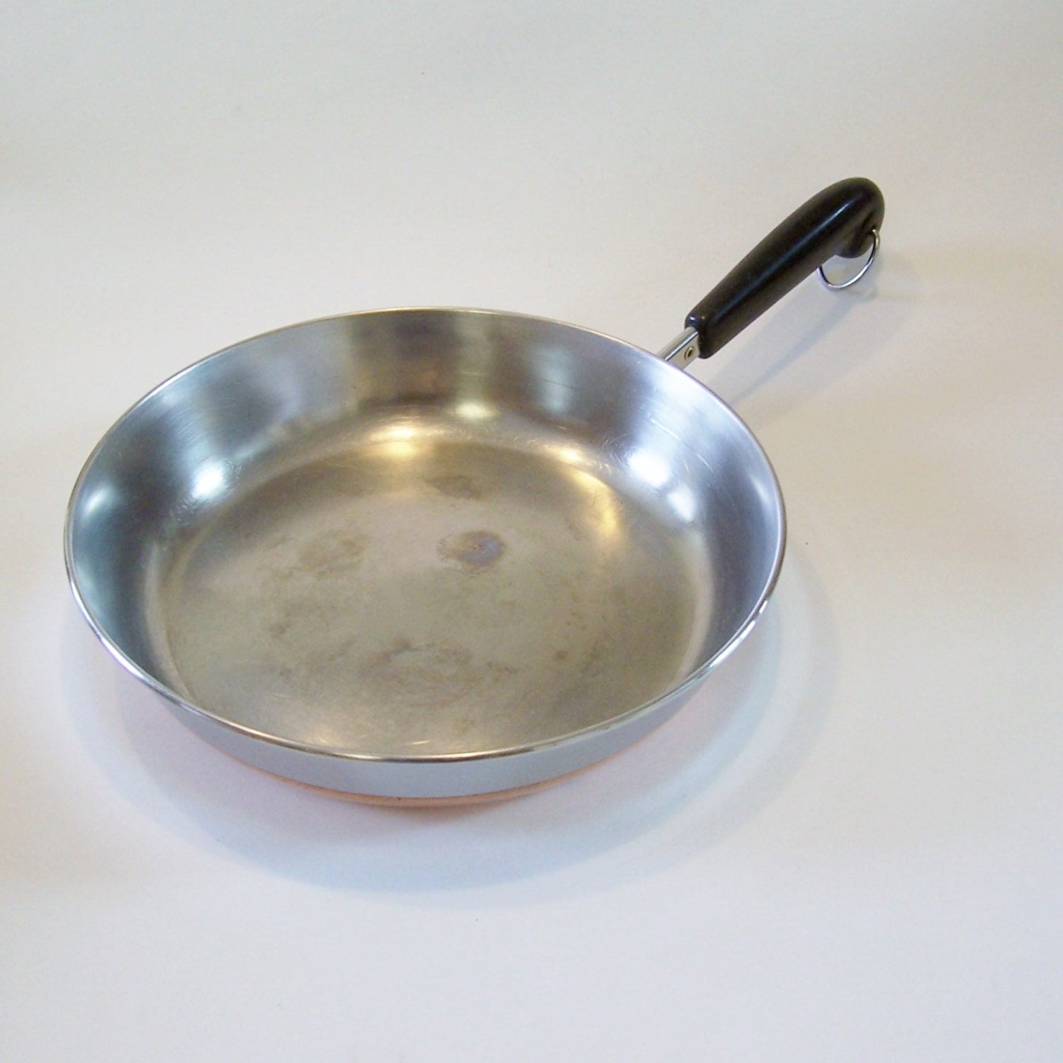 Vintage Revere Ware Copper Bottom 10 Fry Pan Cooking