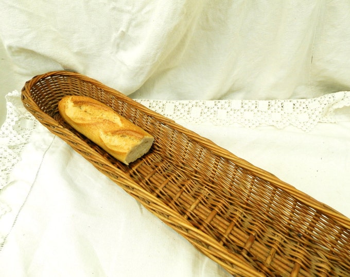 Long Antique French Baguette Bread Basket / French Decor / Parisian Decor / Country Cottage Decor / Interior Design / Restaurant / Home