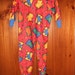 Vintage American Weekend Children's Dinosaur Footed Pajamas