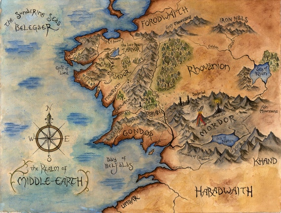 middle earth map