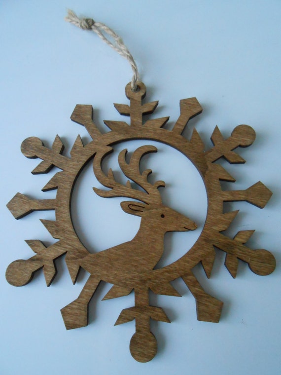 H1: Laser Cut Wooden Reindeer: An Enchanting Christmas Decoration