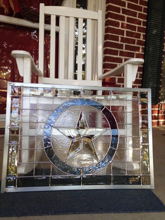 Stained Glass Texas Star Window