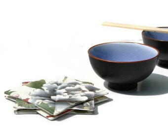 Hanabi - Japanese Fabric Coasters - Set of 8