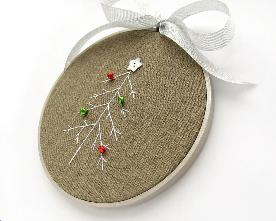 embroidered hoop wall art christmas tree embroidered hoop wall art christmas tree