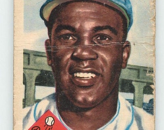 VINTAGE 1953 Topps #1 <b>JACKIE ROBINSON</b> Poor Rare - il_340x270.727768898_bdzz