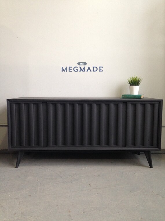 132200449 Black Gray Trunk Dresser by MegMade by megmadechicago