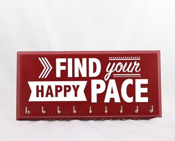 Running Medal Holder race medals running gifts Find Your Happy Pace