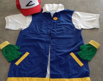 POKEMON GO Men's medium - Ash Ketchum Pokemon Trainer Costume - Cosplay - 3 pc