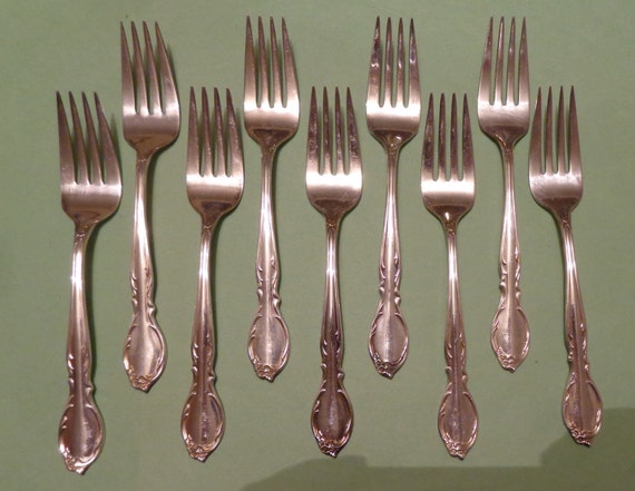 Vintage Wm Rogers Moonlight Silver Plate Flatware by RocktheJewels