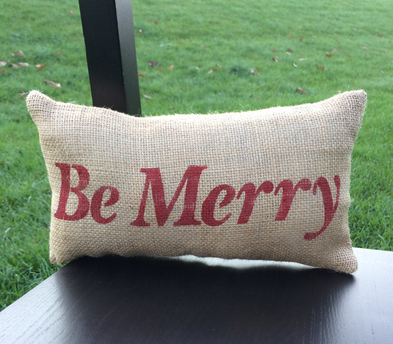 Christmas Pillow Decor Pillow Be Merry by janes2daughters ...