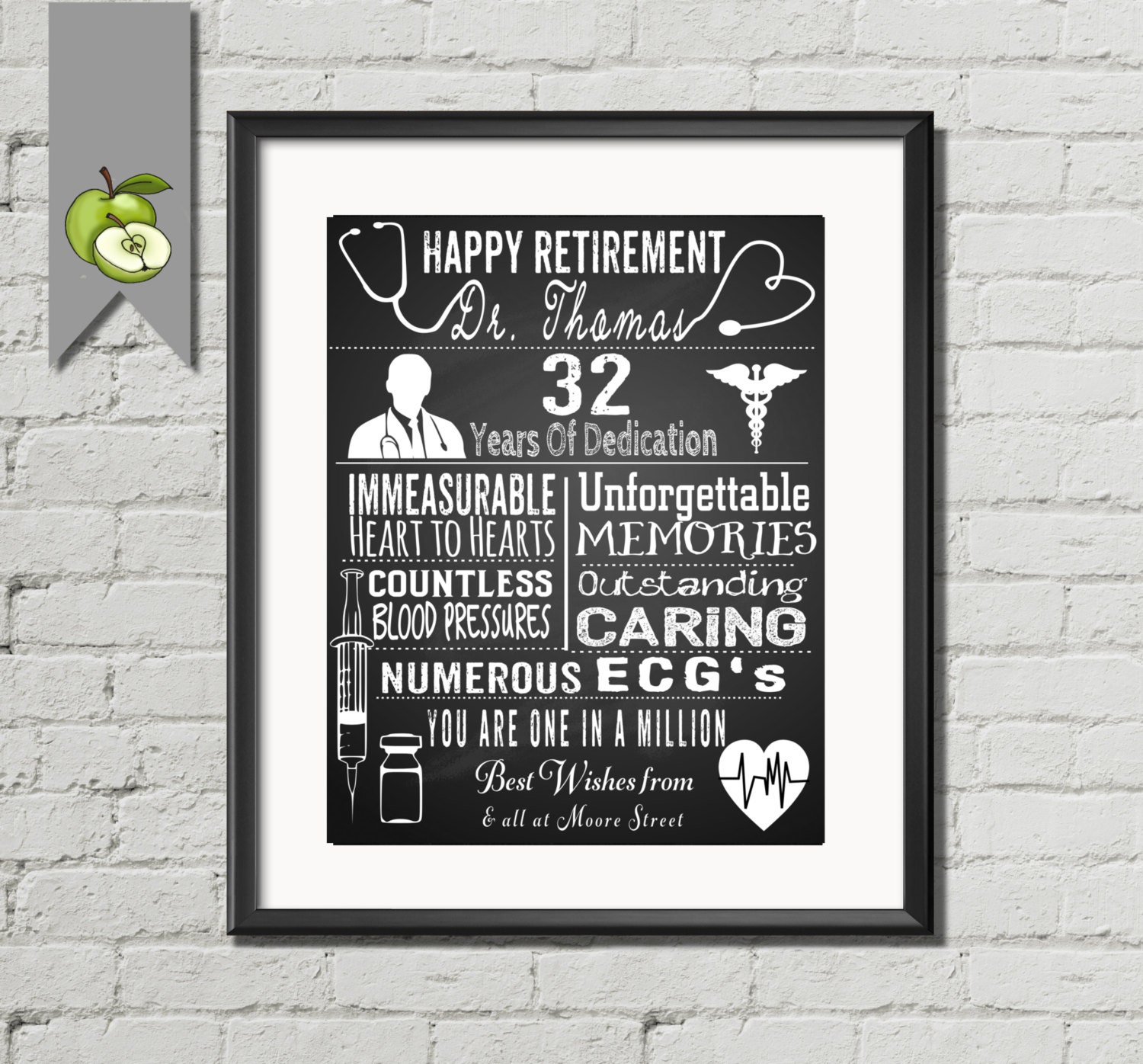 Nurse Retirement gift Doctor retirement by TheArtyApples ...