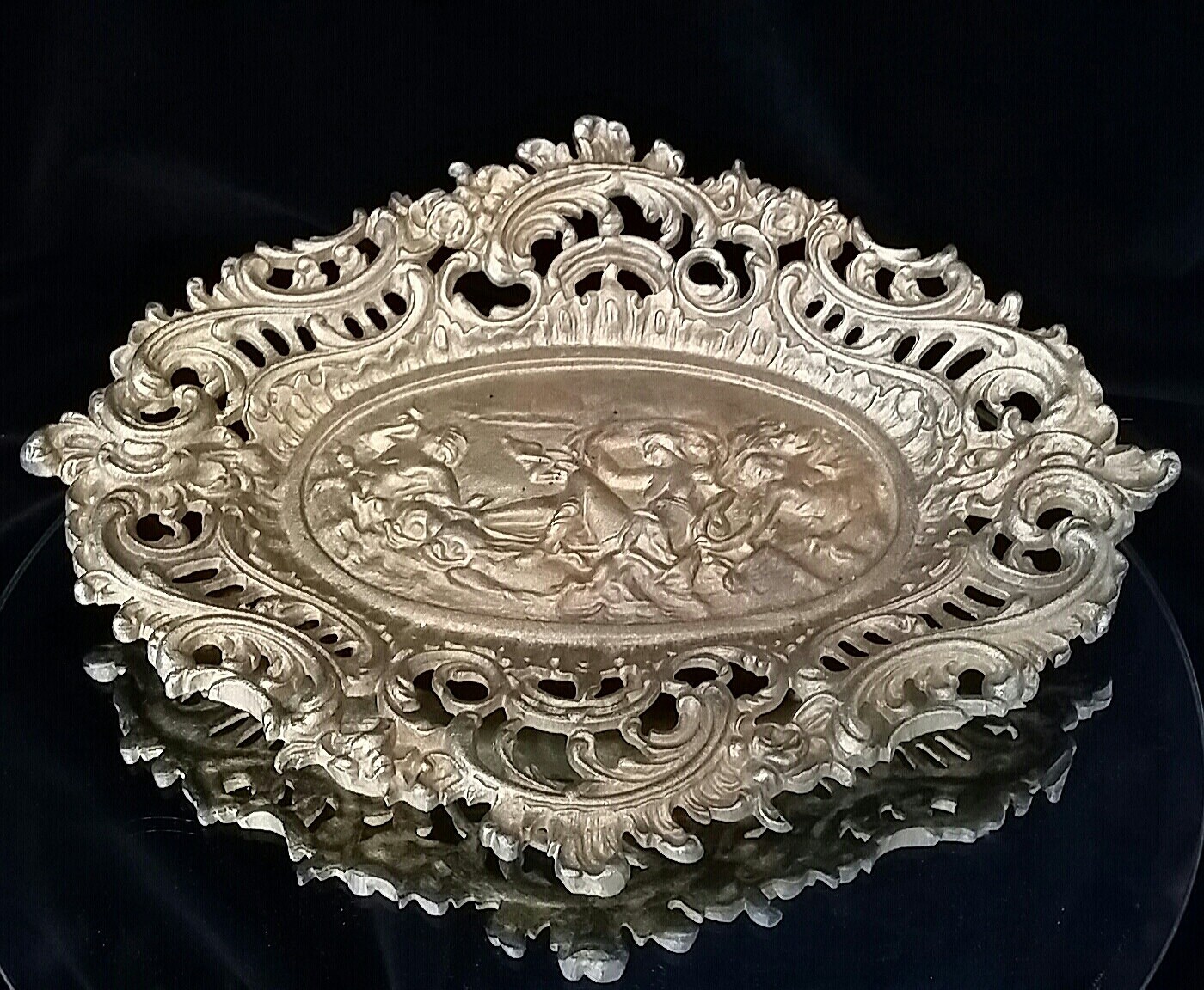 SALE 12 Inch Antique Cast Iron Art Nouveau by OldGLoriEstateSale