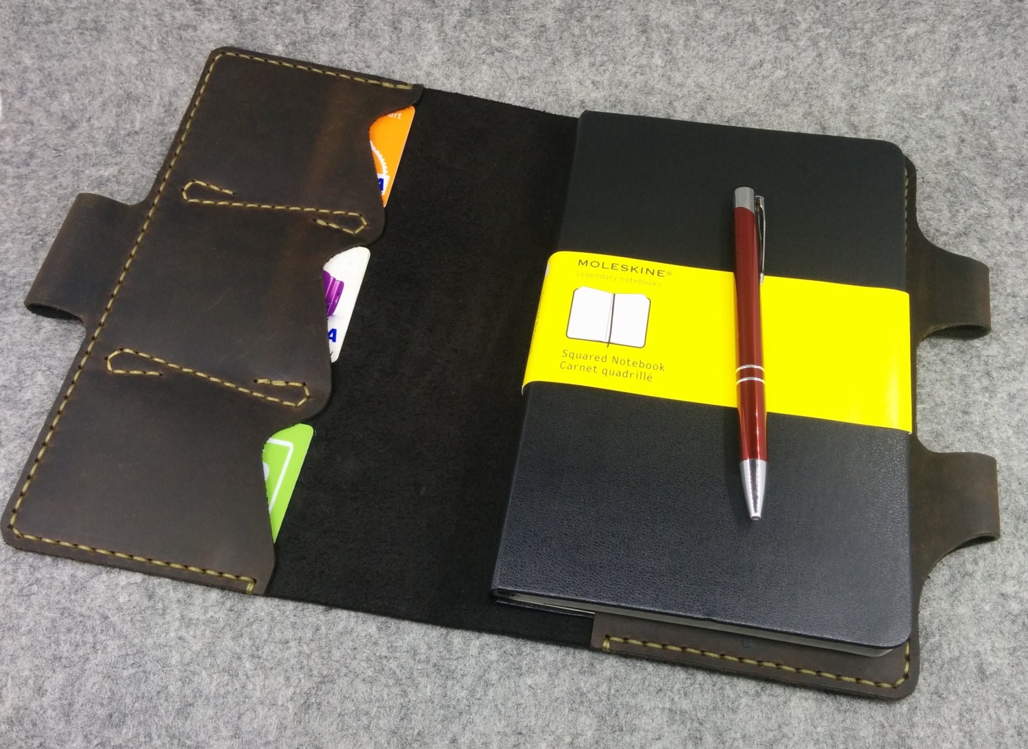 Leather Moleskine Cover Moleskine Wallet 5 x