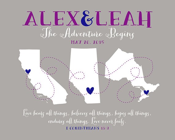 ... Wedding Present or Anniversary Gift for Husband, Wife, Moving Gift