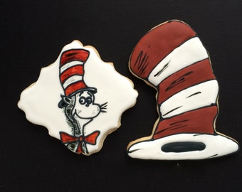DR SEUSS Cat in the Hat Seussical Sugar Cookies