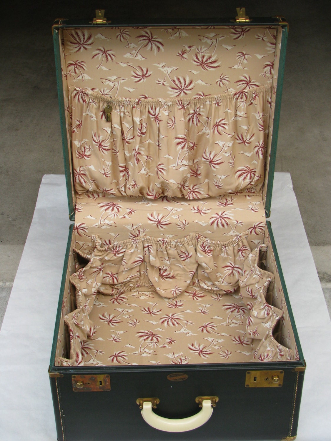 Vintage Leather Luggage Strat O Way Seattle Suitcase Travel