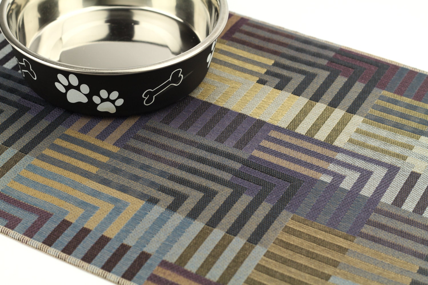 Pet Food Mat Size Small 12 x 18 Waterproof Placemat Tough