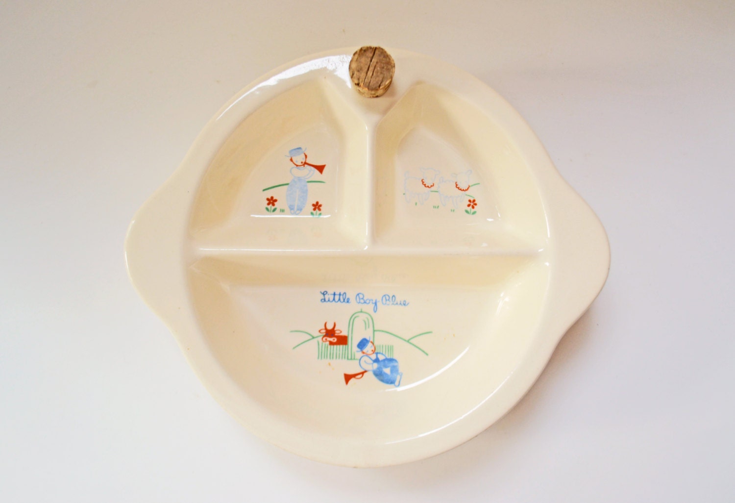 Vintage Porcelain Baby Dish 1947 Baby Feeding by Vintassentials