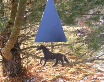Pyramid Wind Chime with Galloping Horse wind catcher