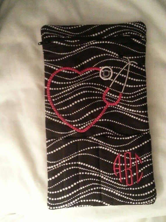 Stethoscope/Blood Pressure cuff bag by WeSayItInStitches on Etsy