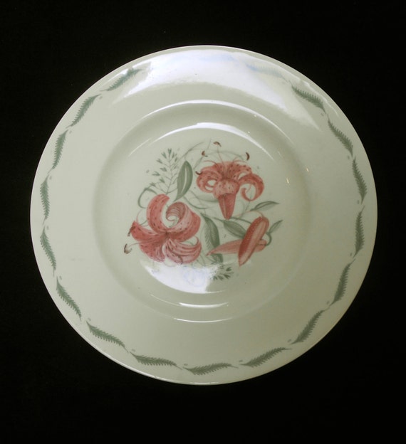 Susie Cooper Tigerlily 1941 Pottery hand paintedsigned Dinner