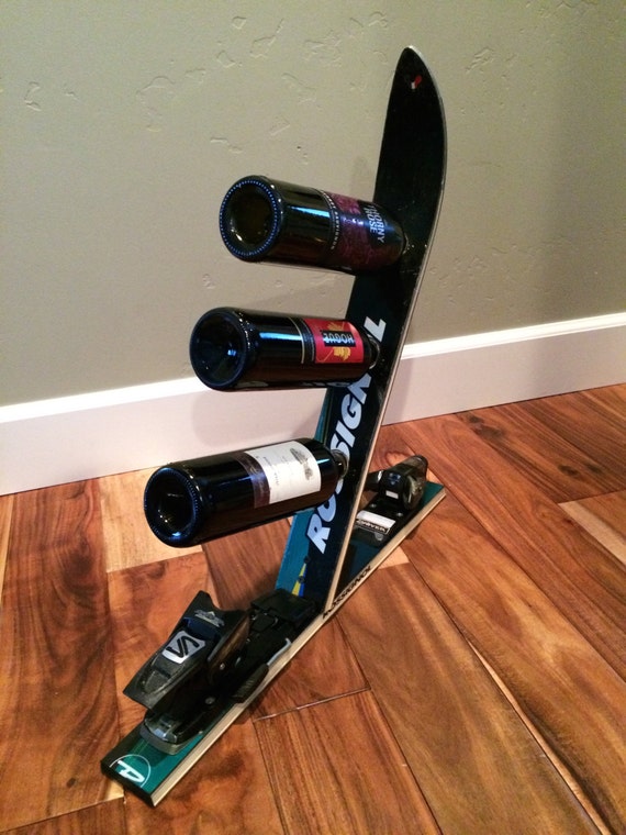 Ski Wine Rack 3 Bottles