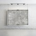 58" x 50" - Vintage Map, Large Print of Plan de Jaillot