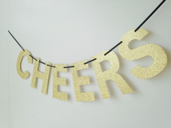 Items similar to Cheers banner! on Etsy