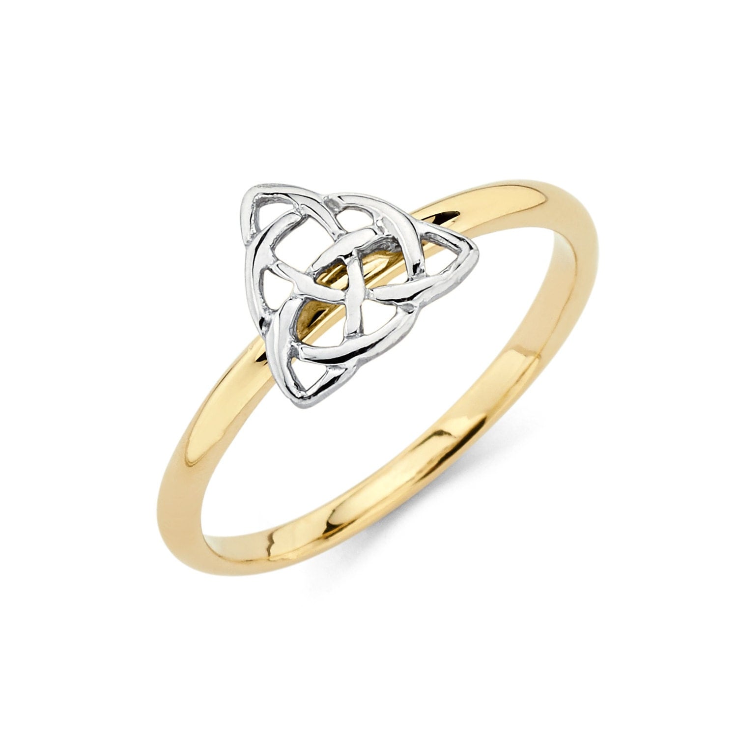 14K Two-Tone Gold Irish Love Knot Ring Irish Love Knot Ring