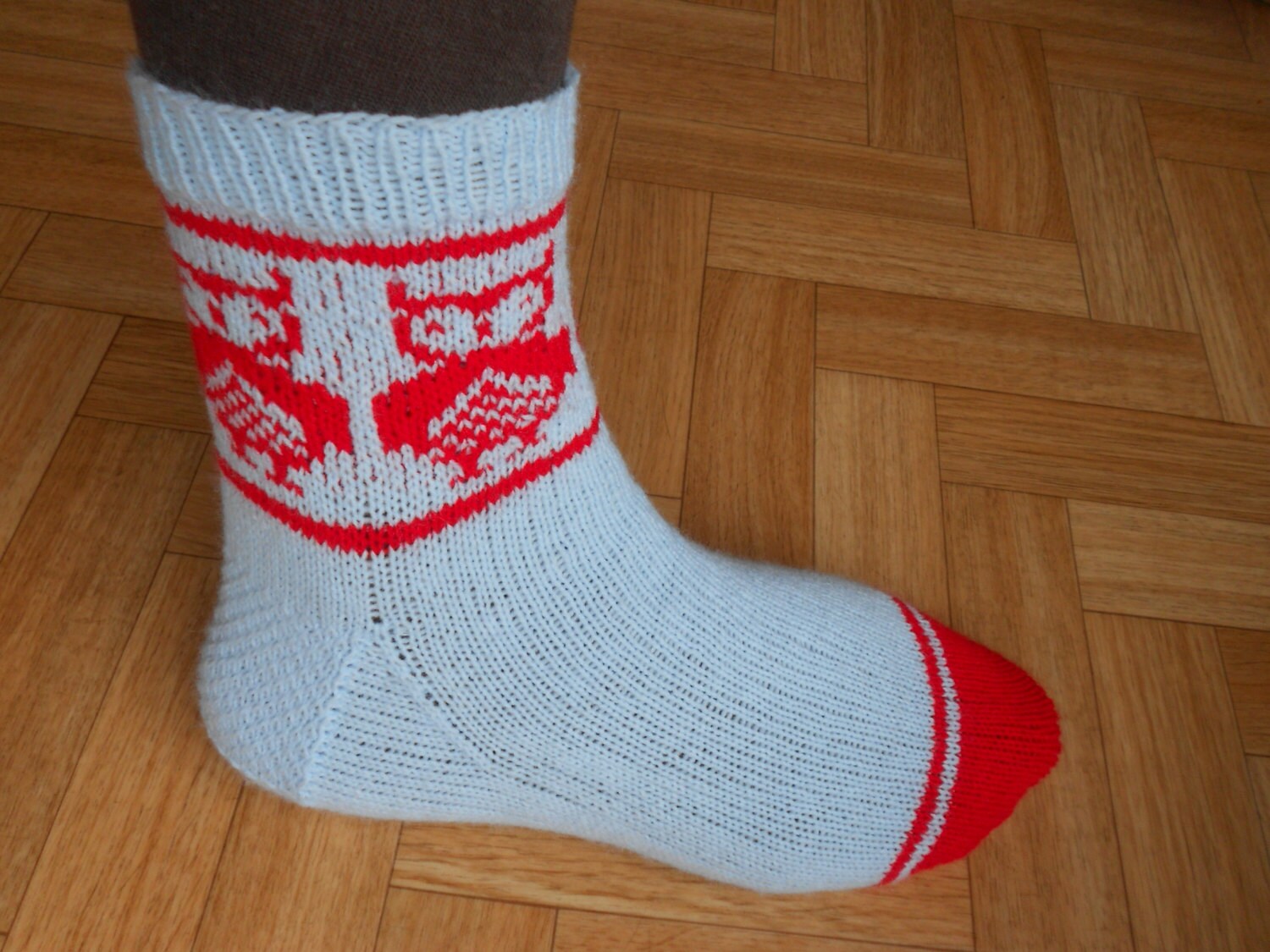 Owl socks knitting pattern Owl quartet by CuteCreationsByLea